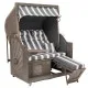 Strandkorb Nelson grau 1214