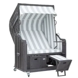 Strandkorb Morsum grau