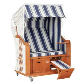 Strandkorb Morsum blau