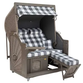 Strandkorb Nelson grau 1210