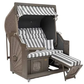 Strandkorb Nelson grau 1240