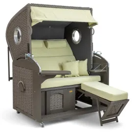 Strandkorb Marina grau