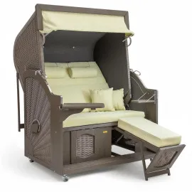 Strandkorb Nelson grau 1253