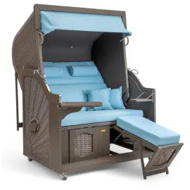 Strandkorb Nelson grau 1252