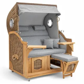 Strandkorb Nordic Grau